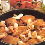 pollo-en-salsa-con-gambas