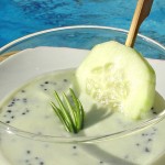 Gazpacho Onassis de pepino