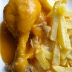 pollo con salsa de vino blanco