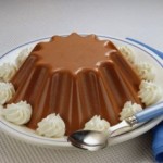 flan de chocolate y naranja