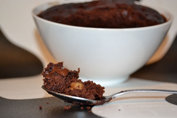 receta de Brownies de chocolate en el microondas