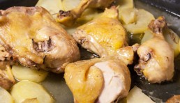 pollo al horno con patatas